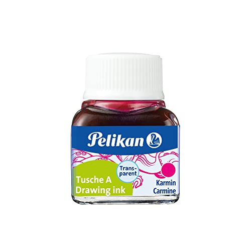 Pelikan A 523 Tusche A, 10 ml, karminrot Pelikan A 523 Tusche A, 10 ml, karminrot von Pelikan