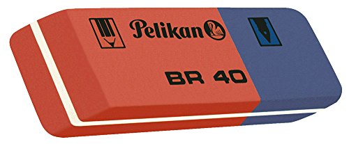 Pelikan BR40 Radierer aus Kautschuk (blau / rot, 1 Radierer) von Pelikan