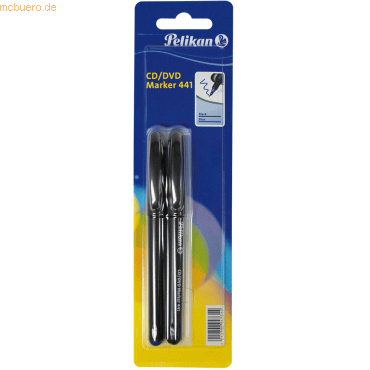 Pelikan CD/DVD-Marker 441 sortiert Blister Inhalt 2 Stück Pelikan CD/DVD-Marker 441 sortiert Blister Inhalt 2 Stück von Pelikan