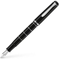 Pelikan Classic M 215 Kolbenfüller schwarz hochglänzend F (fein) von Pelikan