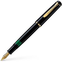 Pelikan Classic M200 Kolbenfüller schwarz/gold B (breit) von Pelikan