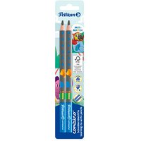 Pelikan Combino Schreiblern- Bleistifte B blau mit Tiermotiv, 2 St. von Pelikan