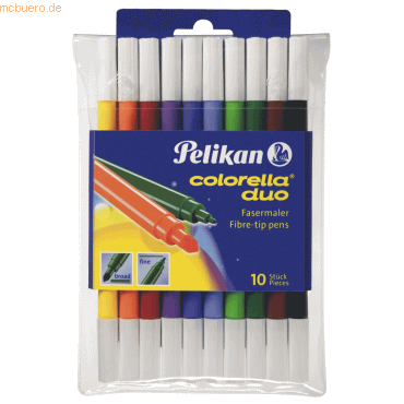 5 x Pelikan Faserschreiber Colorella duo C407/10 10 Farben dick/dünn 5 x Pelikan Faserschreiber Colorella duo C407/10 10 Farben dick/dünn von Pelikan