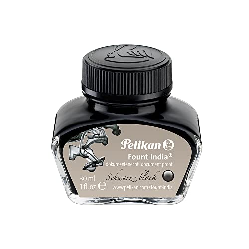 Pelikan 221143 Fount India Kunststoff-Behälter, 30 ml, 1 Set, schwarz von Pelikan