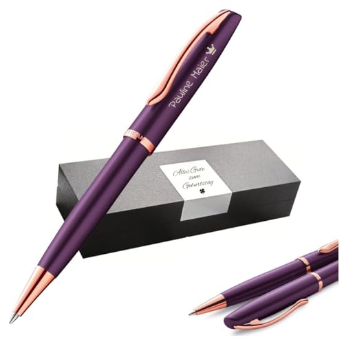 Pelikan Jazz® Noble Elegance K36 Kugelschreiber mit Gravur Geschenk - einzigartige Stifte mit Namen - personalisierte Geschenke - Kugelschreiber personalisiert (Viola) von Pelikan