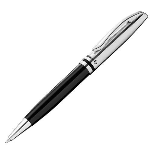 Pelikan Jazz Classic K35 Kugelschreiber Schwarz, Metallkuli, nachfüllbar, mit Clip, elegantes Schreibgerät von Pelikan