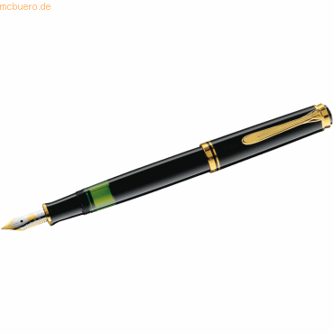 Pelikan Kolbenfüllhalter Souverän M400 Feder B schwarz Pelikan Kolbenfüllhalter Souverän M400 Feder B schwarz von Pelikan