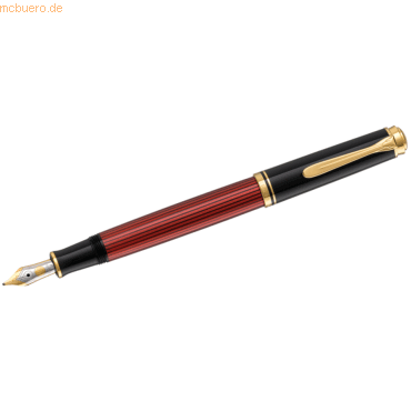 Pelikan Kolbenfüllhalter Souverän M400 Feder M schwarz/rot Pelikan Kolbenfüllhalter Souverän M400 Feder M schwarz/rot von Pelikan