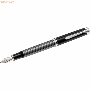Pelikan Kolbenfüllhalter Souverän M805 B anthrazit/schwarz/silber Stre Pelikan Kolbenfüllhalter Souverän M805 B anthrazit/schwarz/silber Stre von Pelikan