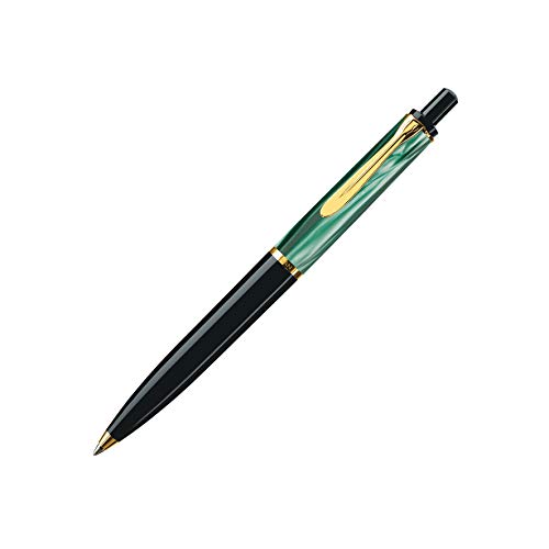Pelikan Kugelschreiber Classic 200, Grün-Marmoriert, hochwertiger Druckkugelschreiber im Geschenk-Etui, 996694, 1 Stück (1er Pack) von Pelikan