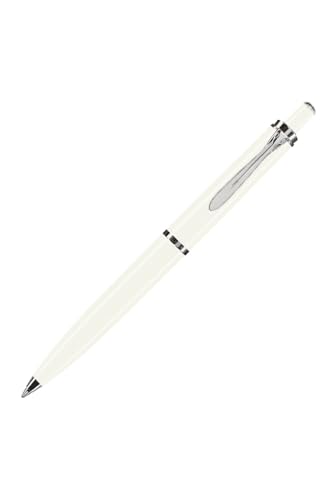 Pelikan Kugelschreiber Classic 205, Weiß, hochwertiger Druckkugelschreiber im Geschenk-Etui, 971929 von Pelikan