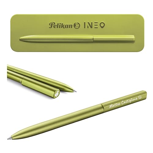 Pelikan Kugelschreiber Ineo® Elements K6 mit Gravur Geschenk - einzigartige Stifte mit Namen - personalisierte Geschenke zu Weihnachten - Kugelschreiber personalisiert (Frühlings-Grün) von Pelikan