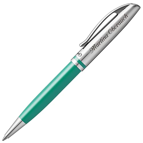 Pelikan Kugelschreiber JAZZ CLASSIC Türkis mit persönlicher Laser-Gravur Metall glänzend lackiert von Pelikan