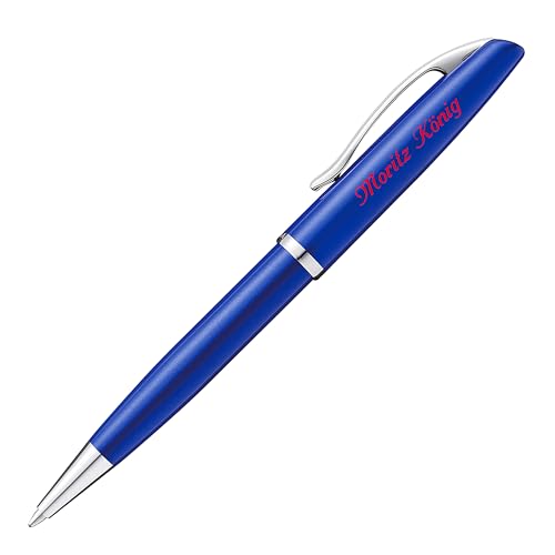 Pelikan Kugelschreiber JAZZ NOBLE ELEGANCE Saphire mit Namen farbig personalisiert von Pelikan