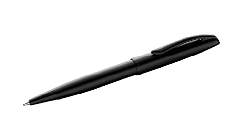 Pelikan Kugelschreiber Jazz Noble, Carbon (Schwarz), für Rechtshänder und Linkshänder, eleganter Metall-Kugelschreiber, in Faltschachtel, 821650 von Pelikan