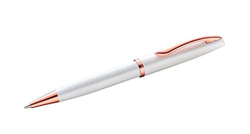 Pelikan Kugelschreiber Jazz Noble, Perlmutt (Weiß), für Rechtshänder und Linkshänder, eleganter Metall-Kugelschreiber, in Faltschachtel, 821629 Pelikan Kugelschreiber Jazz Noble, Perlmutt (Weiß), für Rechtshänder und Linkshänder, eleganter Metall-Kugelschreiber, in Faltschachtel, 821629 von Pelikan