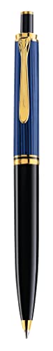 Pelikan Kugelschreiber Souverän 400, Schwarz-Blau, hochwertiger Druckkugelschreiber im Geschenk-Etui, 996843 von Pelikan