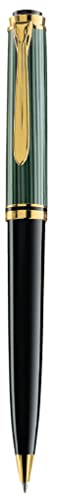 Pelikan Souverän K800 Drehkugelschreiber, Schwarz-Grün, 24-Karat vergoldete Elemente, Made in Germany Pelikan Souverän K800 Drehkugelschreiber, Schwarz-Grün, 24-Karat vergoldete Elemente, Made in Germany von Pelikan