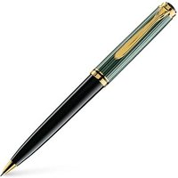 Pelikan Kugelschreiber Souverän K800 schwarz/grün/gold, Schreibfarbe: schwarz, 1 St. von Pelikan