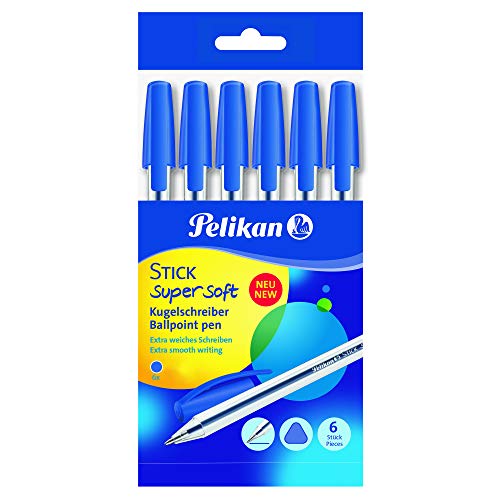 Pelikan Kugelschreiber Super Soft 6 Penne blau Pelikan Kugelschreiber Super Soft 6 Penne blau von Pelikan