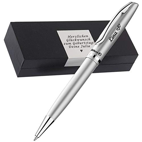 Pelikan - Kugelschreiber mit Gravur als Geschenk & Symbol mit Gravur Geschenkverpackung Kugelschreiber K36 Jazz Elegance Silber PS59 Pelikan - Kugelschreiber mit Gravur als Geschenk & Symbol mit Gravur Geschenkverpackung Kugelschreiber K36 Jazz Elegance Silber PS59 von Pelikan