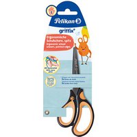 Pelikan Linkshänder-Papierschere griffix® schwarz-orange 14,0 cm von Pelikan