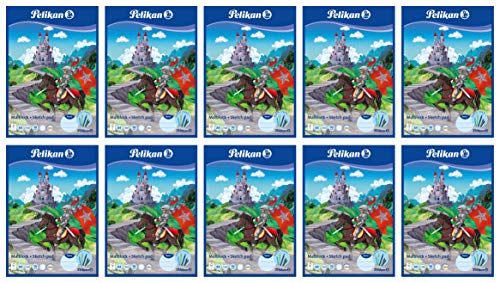 Pelikan Malblock DIN A4 / 100 Blatt VE=1 (Chlorfrei, 70 g/m²) (Blau, 10 Block) von Pelikan