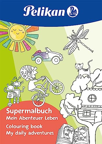 Pelikan Malbuch mit selbstklebenden Stickern, für 4-6 Jährige, Thema: Einhorn, 1 Stück von Pelikan