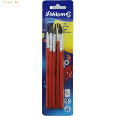 Pelikan Pinsel S 23/B/12 sortiert VE=3x4 Stück Blister von Pelikan