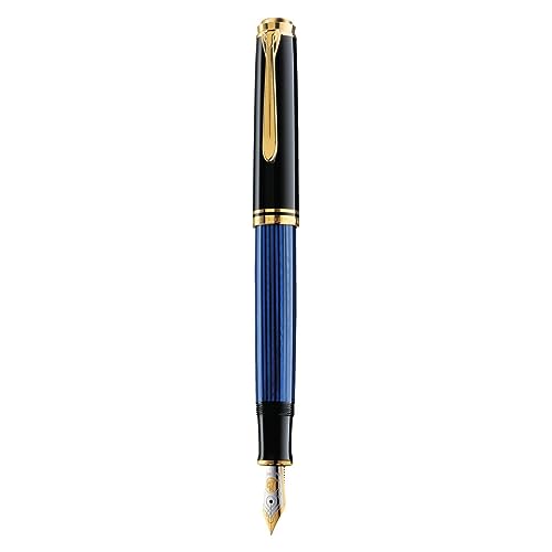 Pelikan Premium M400 Füllfederhalter FEF Plume Schwarz/Blau von Pelikan