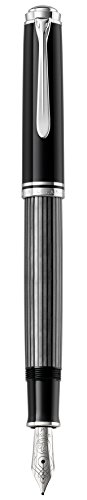 Pelikan Premium M405 Stresemann Füllfederhalter, Spitze B, 1,9 x 14,3 x 1,9 cm, Schwarz/Grau Pelikan Premium M405 Stresemann Füllfederhalter, Spitze B, 1,9 x 14,3 x 1,9 cm, Schwarz/Grau von Pelikan