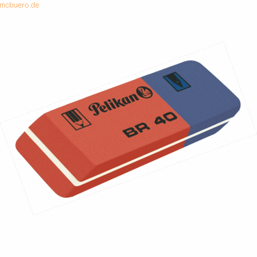 Pelikan Radierer BR40 Kautschuk rot/blau Pelikan Radierer BR40 Kautschuk rot/blau von Pelikan