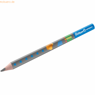 12 x Pelikan Schreiblernbleistift Combino dick B blau Faltschachtel 12 x Pelikan Schreiblernbleistift Combino dick B blau Faltschachtel von Pelikan