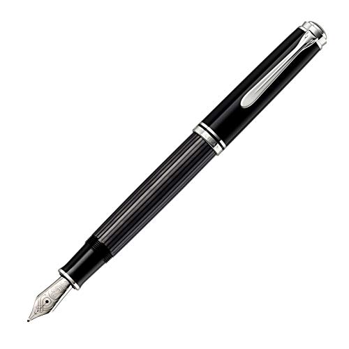 Pelikan Souverän 405 Stresemann Füllfederhalter, Schwarz-Anthrazit, 14K B-Feder, Kolbenfüller im Geschenketui Pelikan Souverän 405 Stresemann Füllfederhalter, Schwarz-Anthrazit, 14K B-Feder, Kolbenfüller im Geschenketui von Pelikan