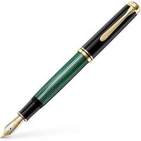 Pelikan Souverän M1000 Kolbenfüller schwarz/grün/gold F (fein) von Pelikan