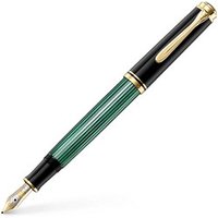 Pelikan Souverän M400 Kolbenfüller schwarz/grün/gold B (breit) von Pelikan