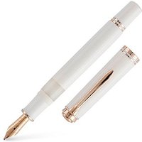 Pelikan Souverän M600 Kolbenfüller weiß/rose-gold F (fein) von Pelikan