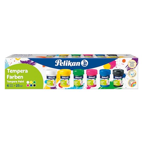 Pelikan Temperafarben-Set, 6 Grundfarben à 25ml von Pelikan