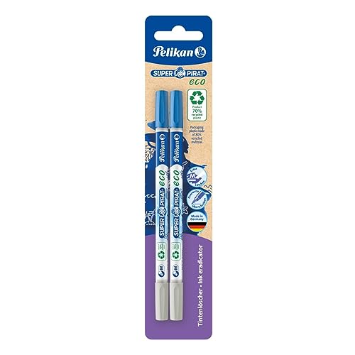 Pelikan Tintenlöscher SuperPirat eco Strichstärke M (Multispitze) Blisterverpackung mit 2 Stück von Pelikan