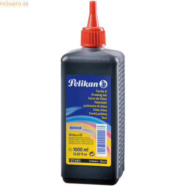 Pelikan Tusche A 17 schwarz 1000ml Pelikan Tusche A 17 schwarz 1000ml von Pelikan