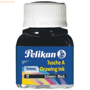 Pelikan Tusche A 17 schwarz 10ml Pelikan Tusche A 17 schwarz 10ml von Pelikan