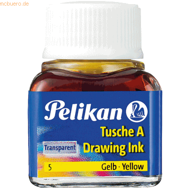10 x Pelikan Tusche A 5 gelb 10ml 10 x Pelikan Tusche A 5 gelb 10ml von Pelikan