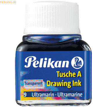 Pelikan Tusche A 9 ultramarin 10ml Pelikan Tusche A 9 ultramarin 10ml von Pelikan