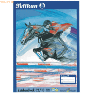 Pelikan Zeichenblock C2/10 A2 100g/qm 10 Blatt weiß Pelikan Zeichenblock C2/10 A2 100g/qm 10 Blatt weiß von Pelikan