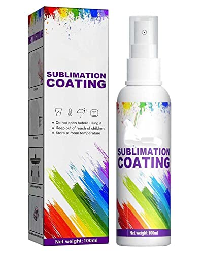 2023 Upgraded Sublimation Coating Spray for Cotton T-Shirts, Bright Glitter Adhesive Spray,All Fabric Including Polyester,Carton, Canvas, Quick Dry & Super Adhesion (1 Pcs) von Pelinuar