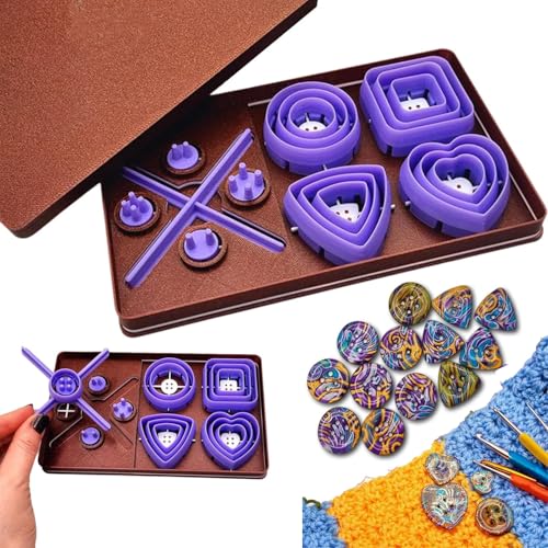 Knöpfe-Werkzeug-Set – Erstellen Sie perfekt zentrierte Knöpfe mit Leichtigkeit, verdeckte Knöpfe, Werkzeug zur Herstellung von Knöpfen, DIY-Kleidungsknöpfe für DIY-Projekte, Nähen und Basteln von Pelinuar