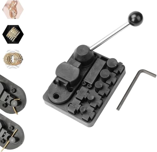 Metalldrahtbiegevorrichtungs-Set mit verstellbaren Stanzformen, Drahtbiegewerkzeug, Drahtbiegewerkzeug für Schmuckherstellung, Mini-Drahtbieger für DIY-Ringe, Biegen von Metallen, Schmuckherstellung von Pelinuar