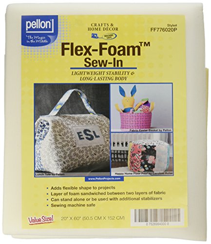 Pellon FF776020P Flex-Foam Näh-Stabilisator, 50,8 x 152,4 cm von Pellon