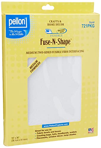 Pellon Polyester Fuse-n-Shape Medium Gewicht JTL interfacing-White 15 Zoll X 91,4 cm von Pellon