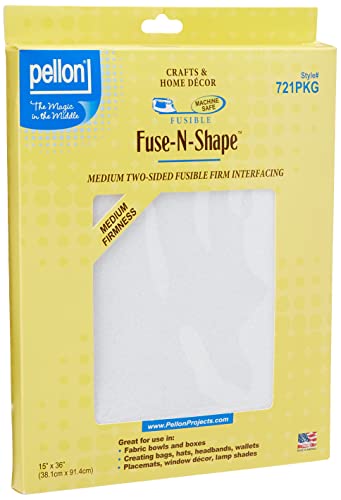 Pellon Polyester Fuse-n-Shape Medium Gewicht JTL interfacing-White 15 Zoll X 91,4 cm Pellon Polyester Fuse-n-Shape Medium Gewicht JTL interfacing-White 15 Zoll X 91,4 cm von Pellon